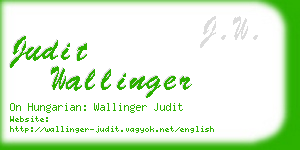 judit wallinger business card